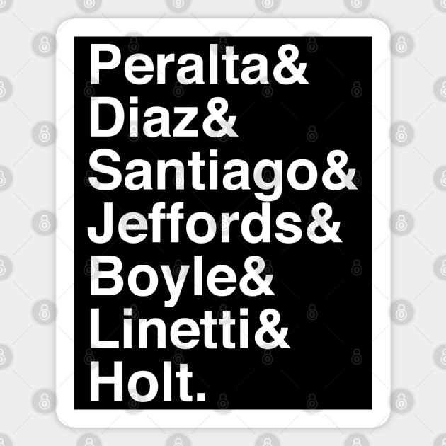 B99 Characters (White) Magnet by brendalee